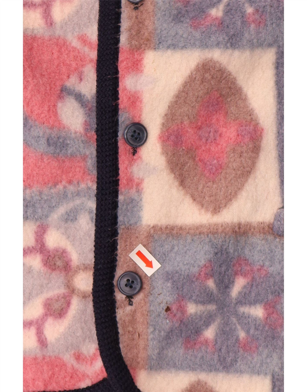 VINTAGE Gilet polaire homme UK 42 XL Multicolore Fair Isle Polyester