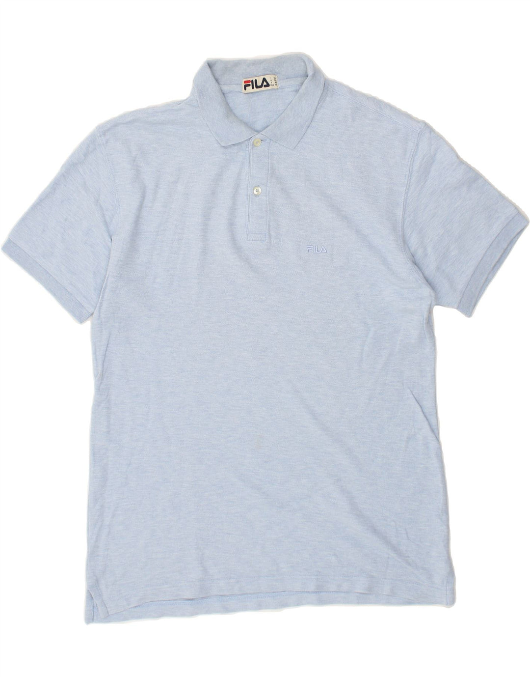 FILA Mens Polo Shirt IT 54 XL Blue Cotton | Vintage Fila | Thrift | Second-Hand Fila | Used Clothing | Messina Hembry 
