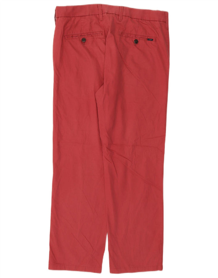 Marks & Spencer Pantalon de costume droit pour homme W32 L28 Rose Coton