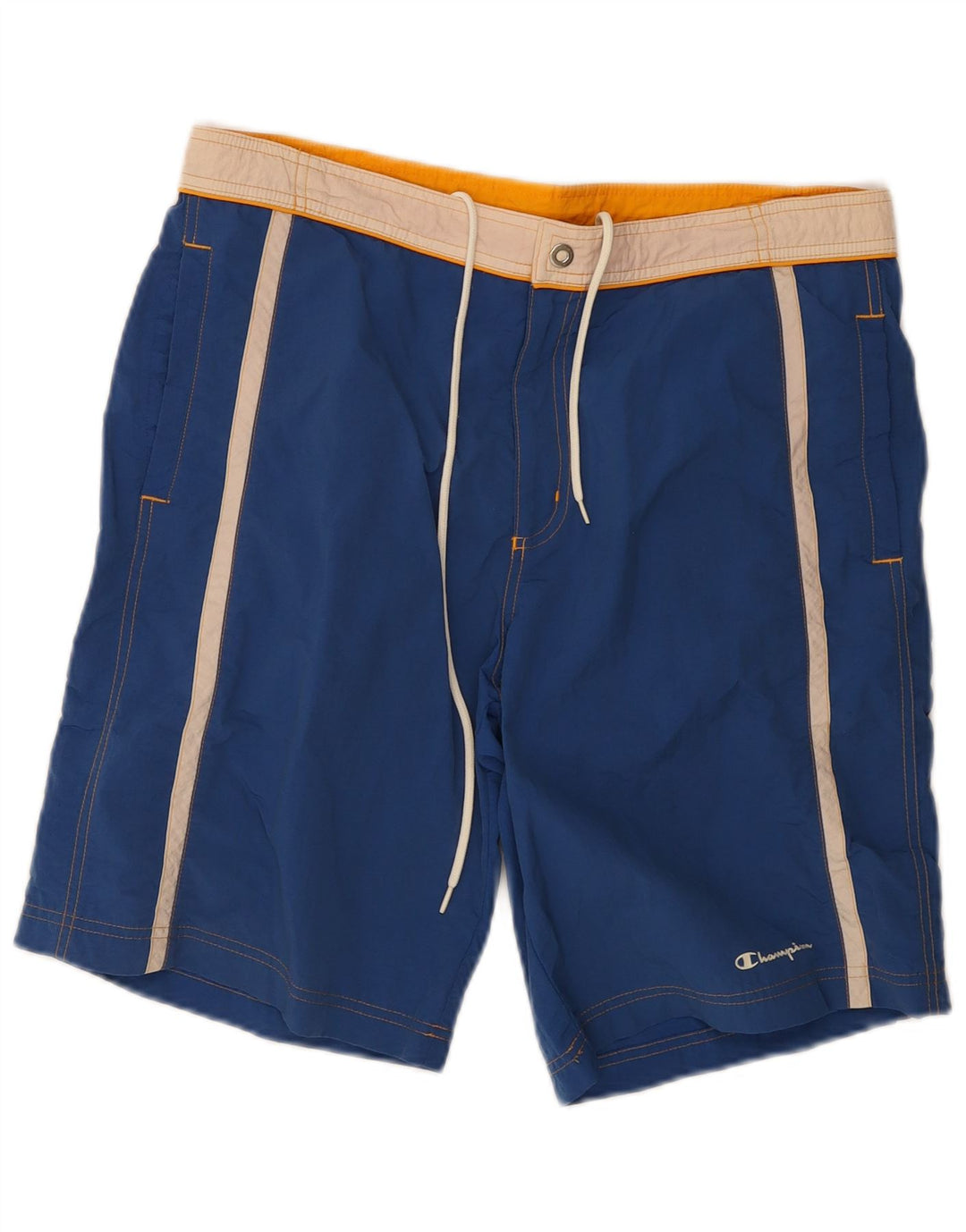 Champion Short de Bain Homme Bleu Marine Moyen Colourblock Polyamide