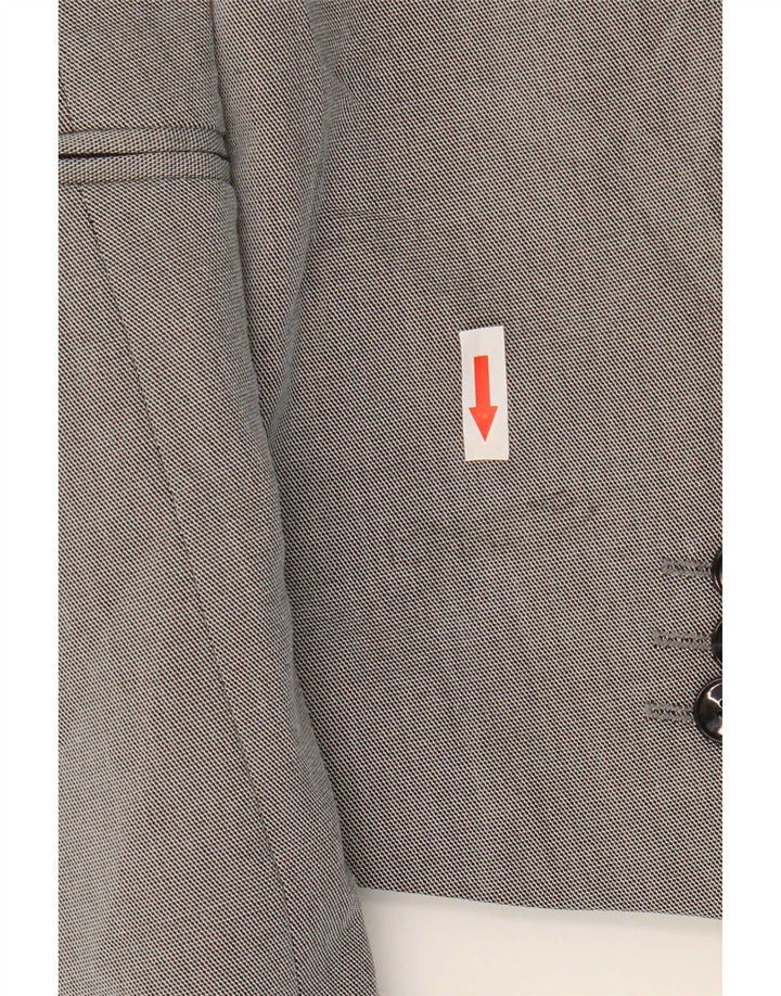 Zara Veste Blazer 1 Bouton Homme EU 50 Gris Moyen