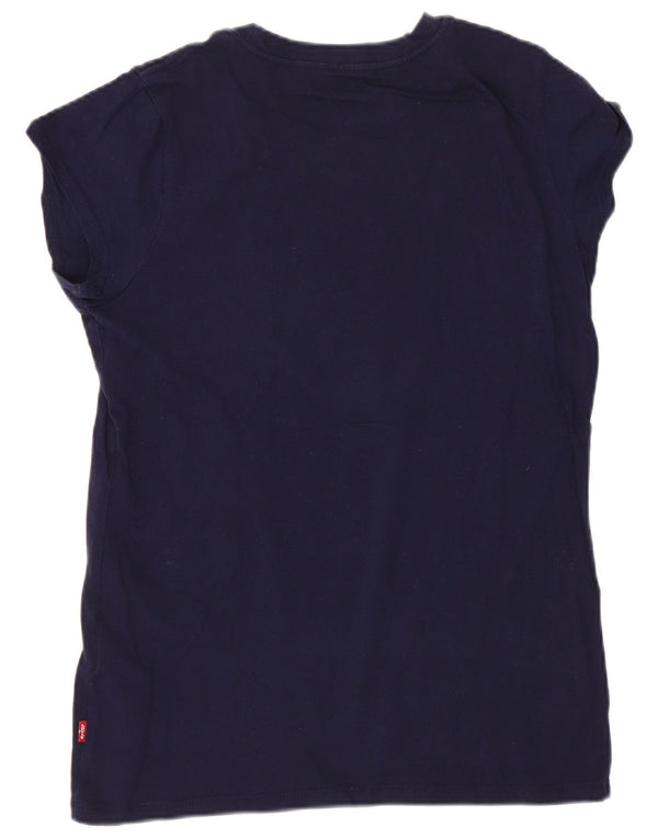 Levi's T-shirt Regular Graphic Fille 15-16 ans Bleu Marine Logo en Coton