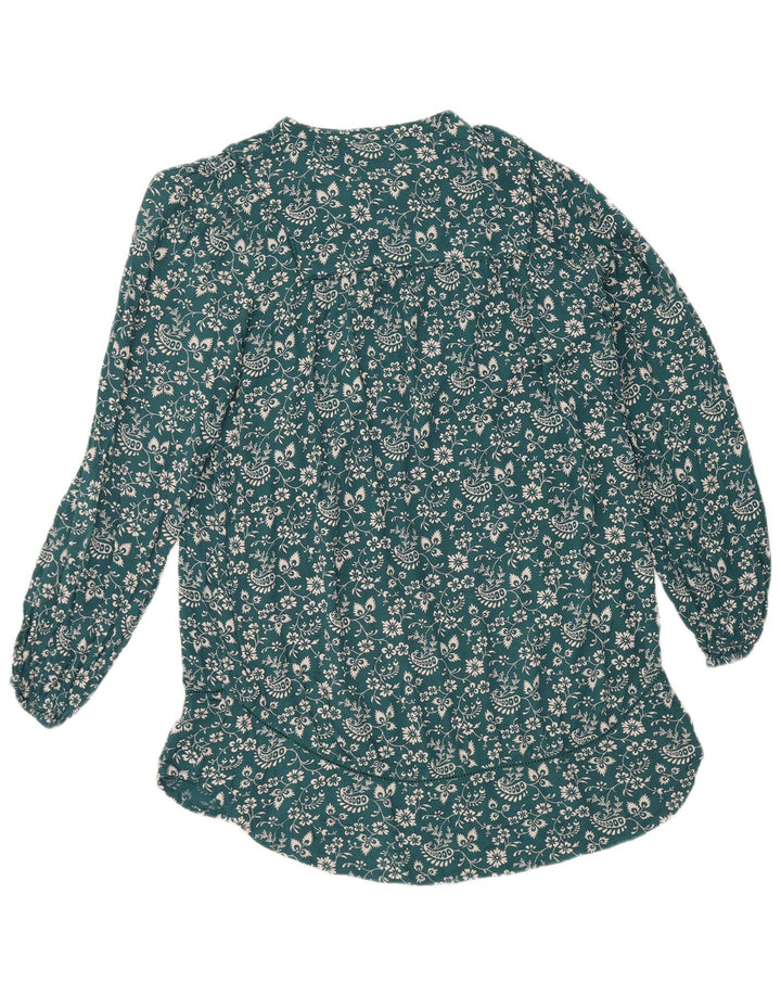 Fat Face Robe basique pour femme UK 42 Bleu moyen Floral Viscose