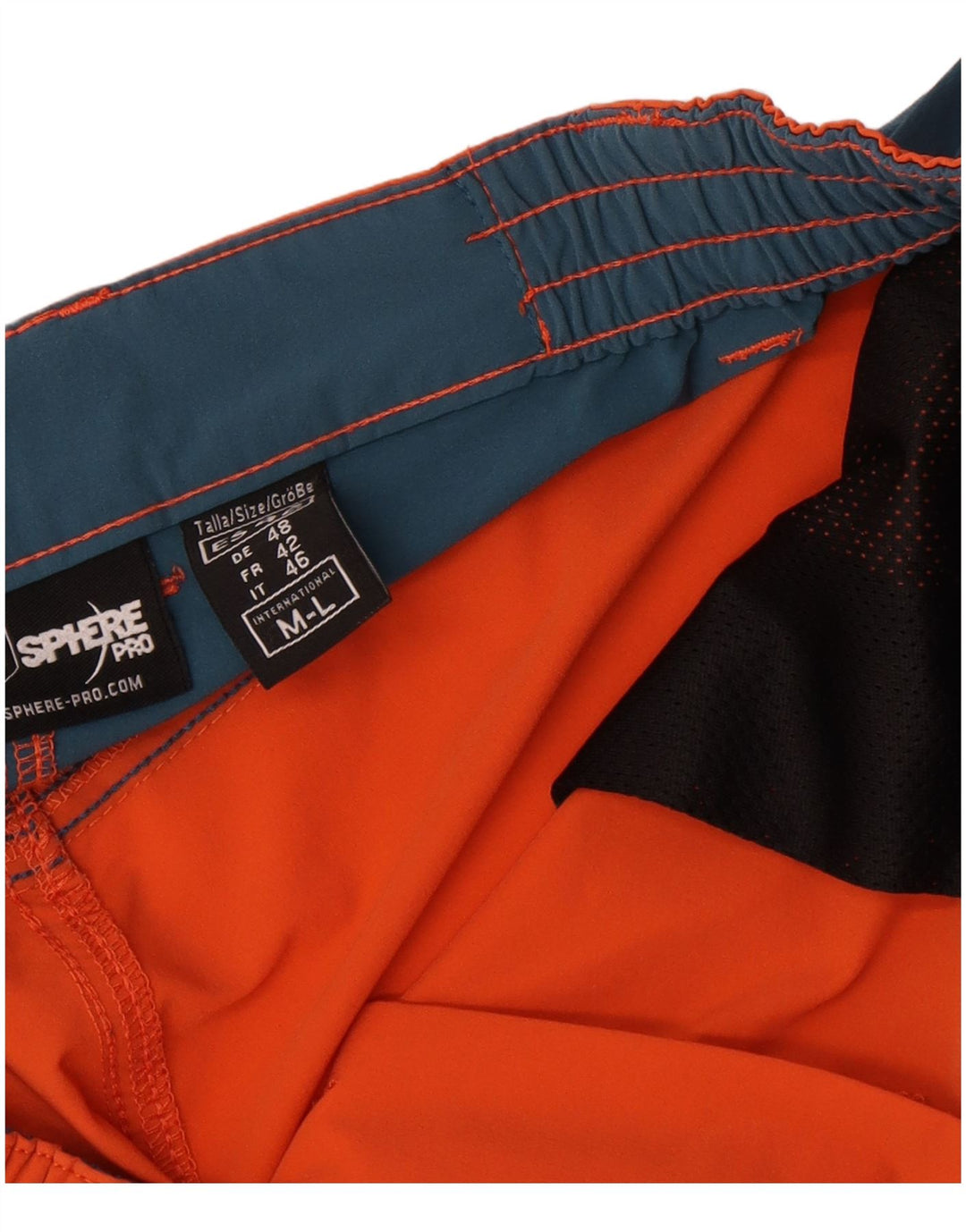 Sphere Pro Short cargo graphique pour homme Medium W34 Orange Colourblock