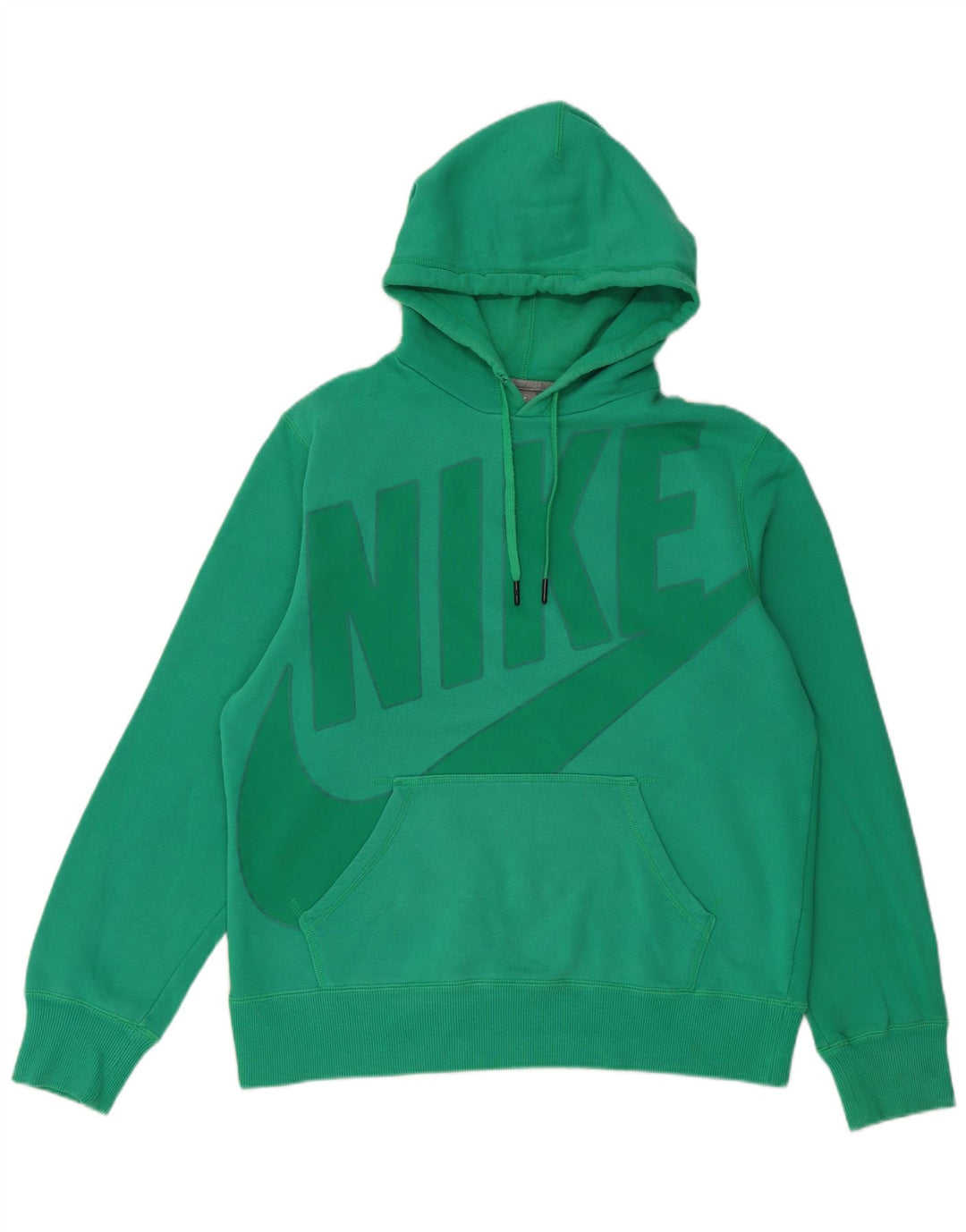 Nike Pull à capuche graphique en coton vert moyen pour homme