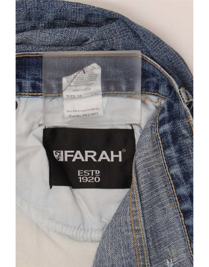 Farah Jean droit homme W38 L32 bleu coton
