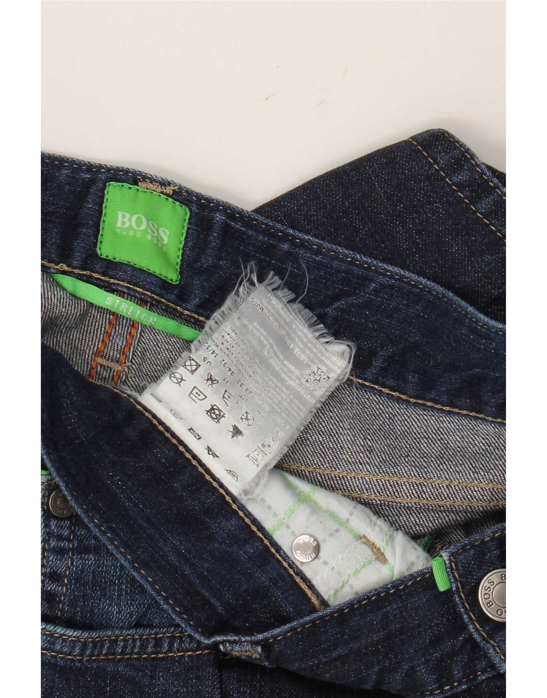 Hugo Boss Jean droit W34 L32 bleu marine pour homme