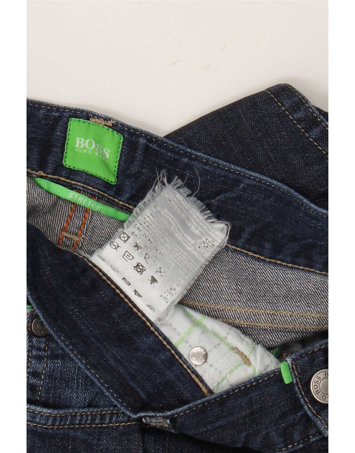 Hugo Boss Jean droit W34 L32 bleu marine pour homme