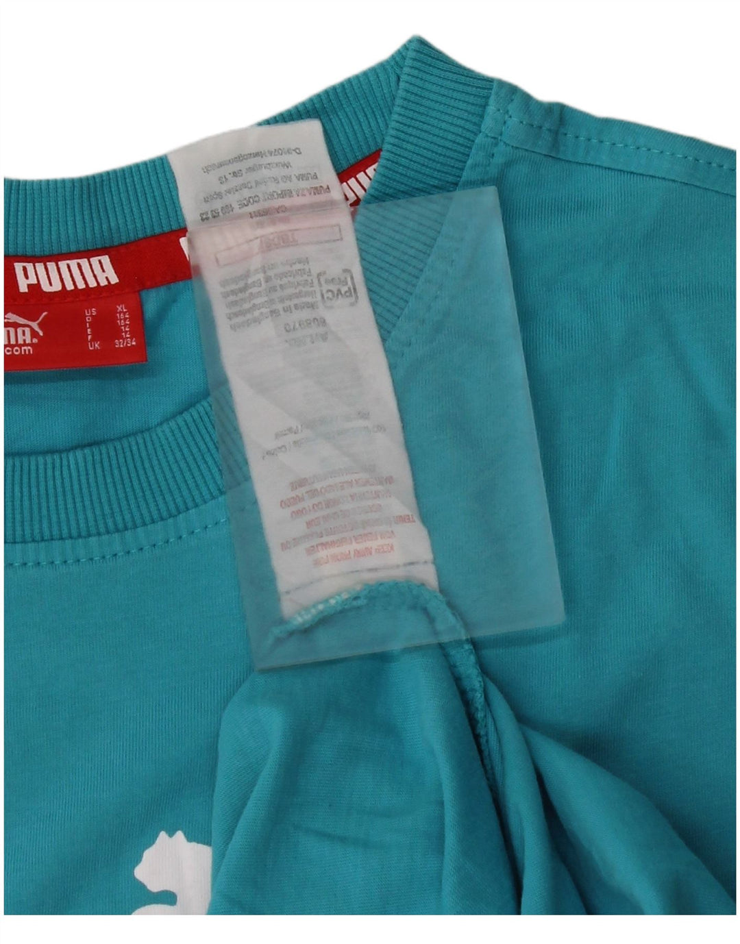 PUMA T-Shirt Graphique Garçon 13-14 ans Bleu Coton