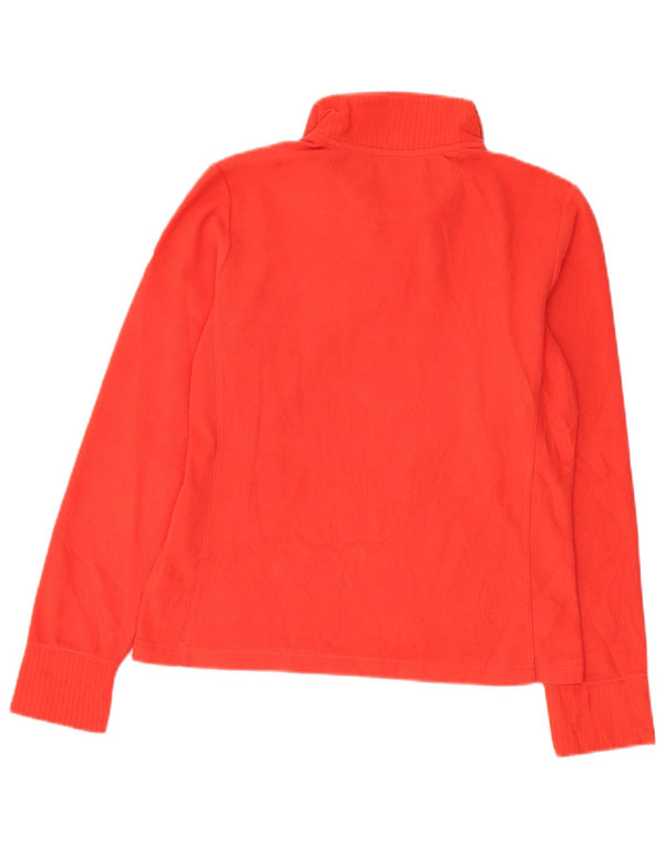 Champion Pull polaire à col zippé Easy Fit pour femme UK 14 Rouge moyen Polyester