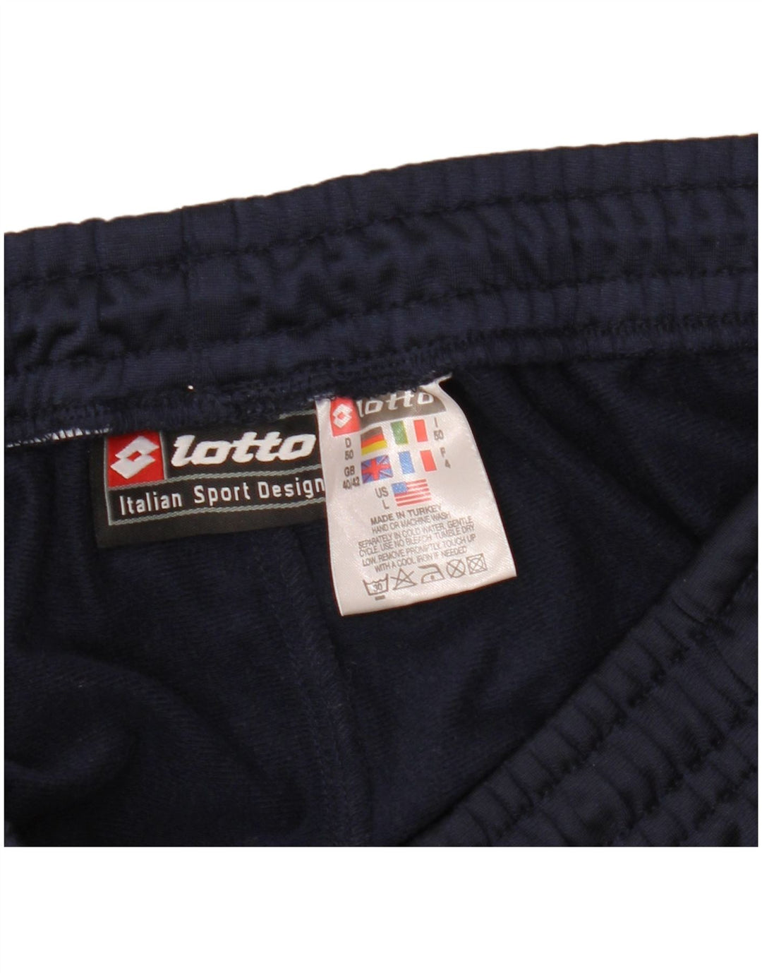 Lotto Pantalon de Survêtement Homme UK 42/44 Large Bleu Marine Polyester