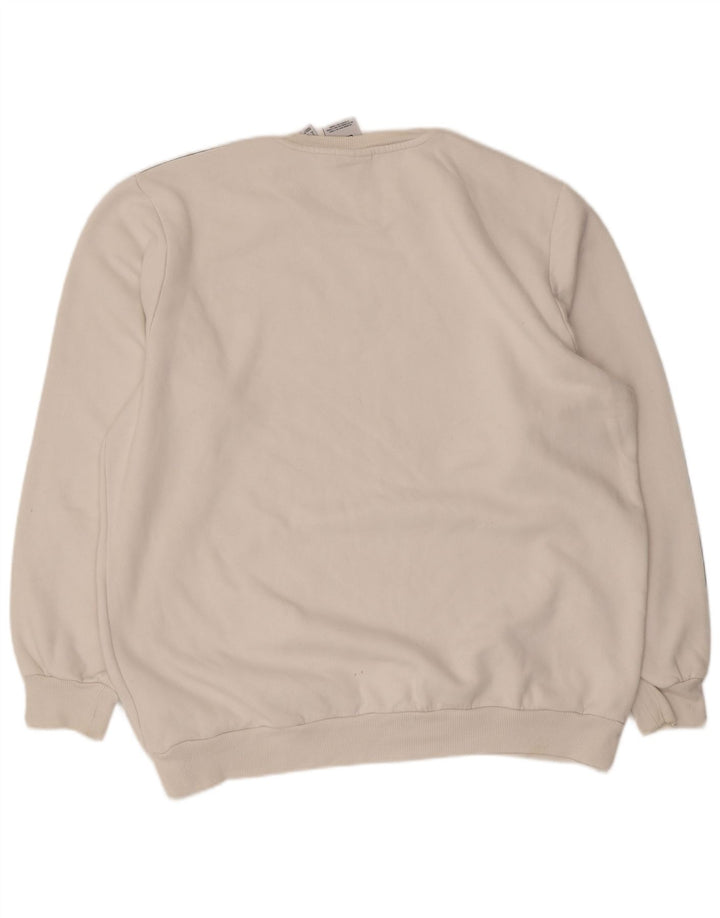 Adidas Sweat-shirt pour homme XL en coton blanc