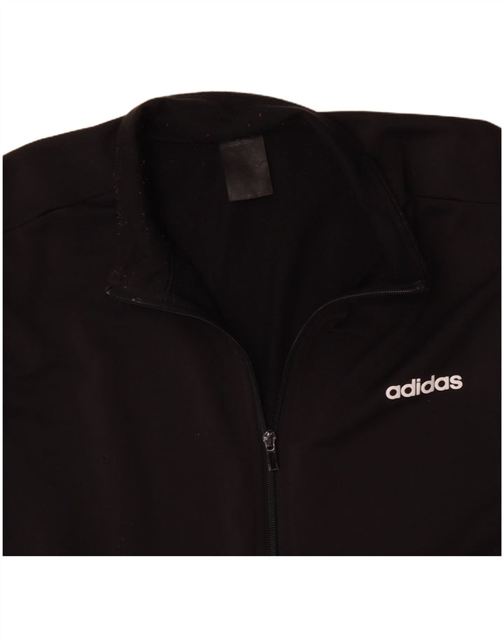 ADIDAS Veste de survêtement pour homme Large Noir Polyester