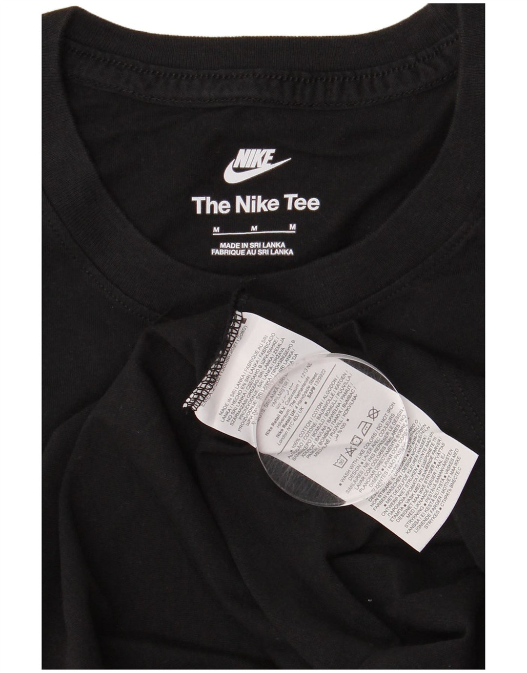 Nike T-shirt graphique pour homme en coton noir moyen