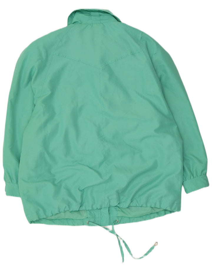 LINEAV Veste Coupe-Vent Oversize Femme IT 42 Vert Moyen Polyester