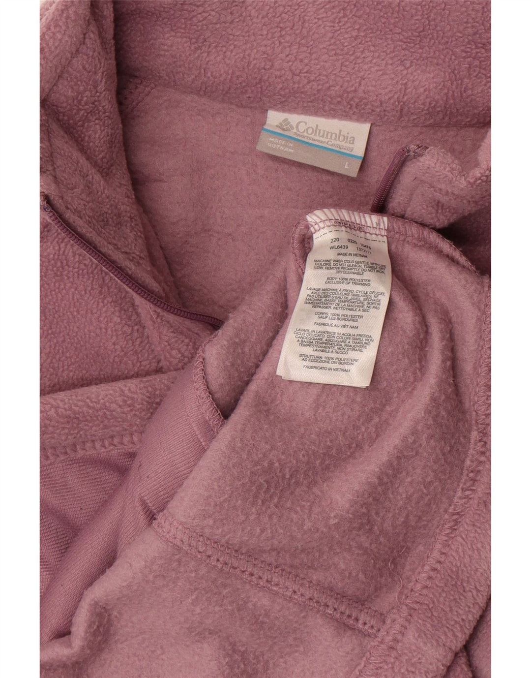 Columbia Veste Polaire Femme UK 16 Large Violet Polyester