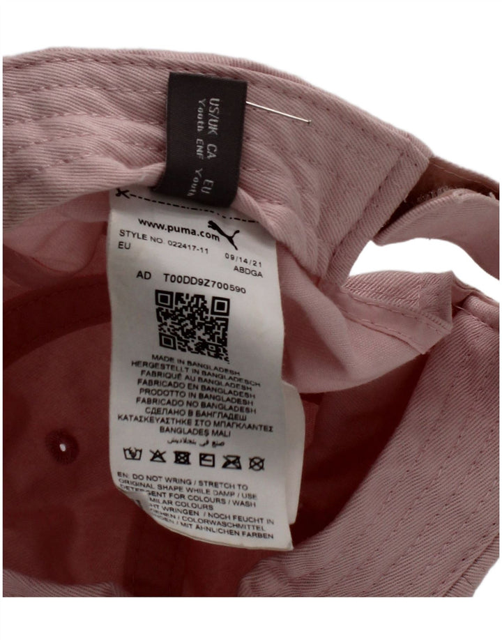 Puma Casquette de baseball graphique pour fille Taille unique Rose Coton