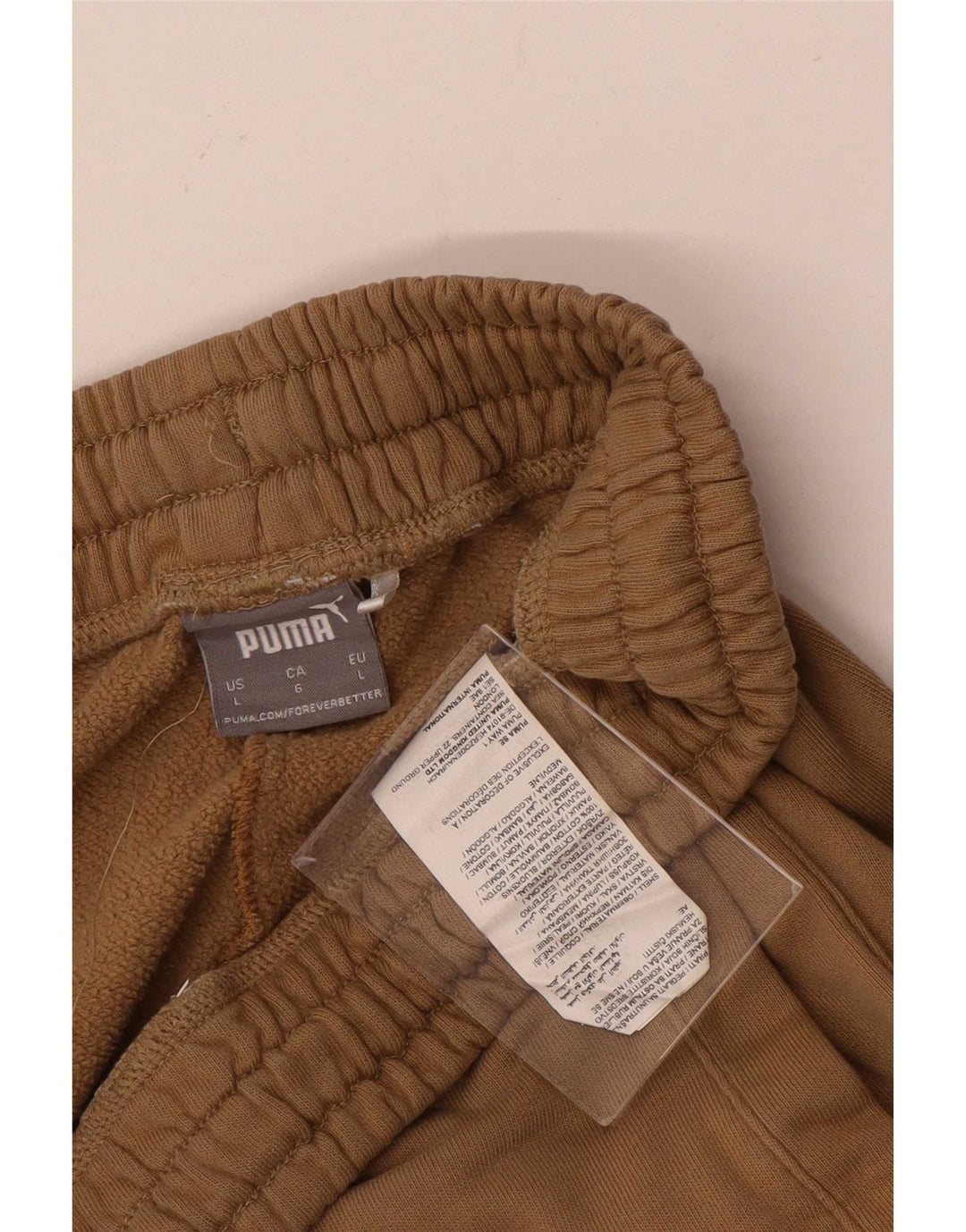Puma Pantalon de survêtement pour homme en coton marron Taille L