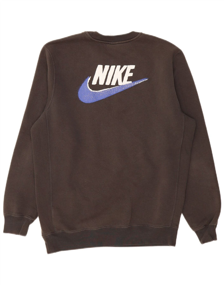 Nike Homme Sweat-Shirt Graphique Gris Moyen Coton