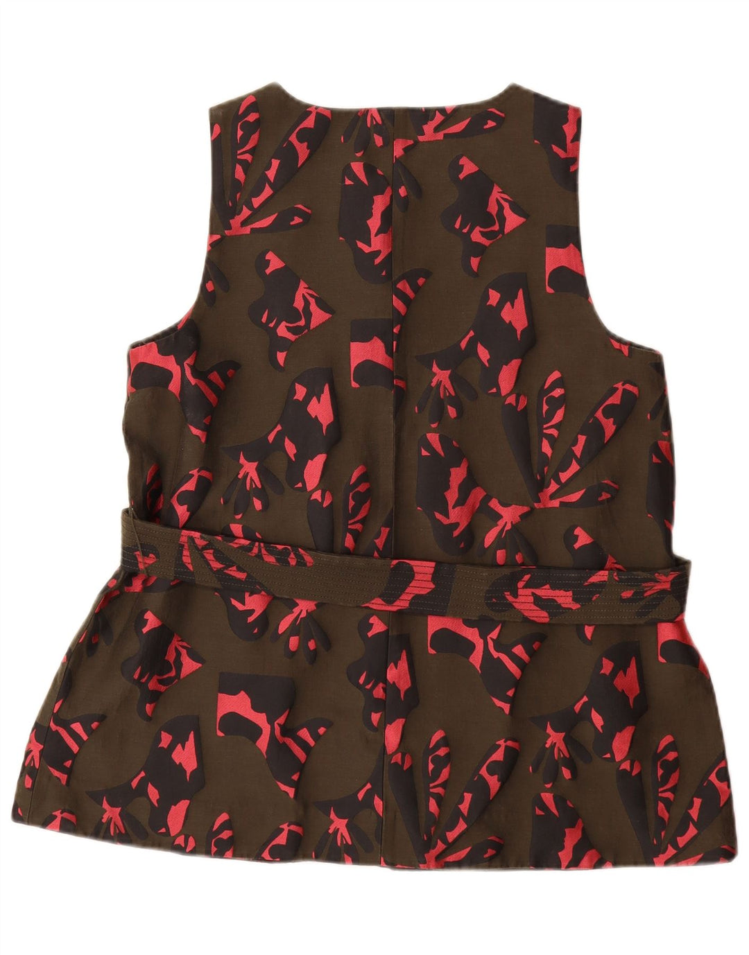 BANANA REPUBLIC Chemisier à motif abstrait pour femme UK 44 Kaki moyen