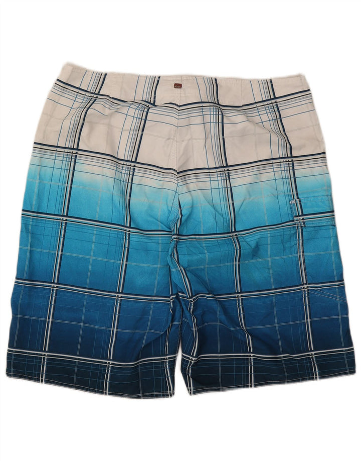 Quiksilver Short de Bain Homme Grand Carreau Bleu Polyester