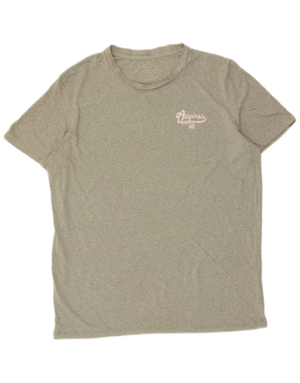 Jack & Jones T-Shirt Homme Haut Large Vert Moucheté Polyester