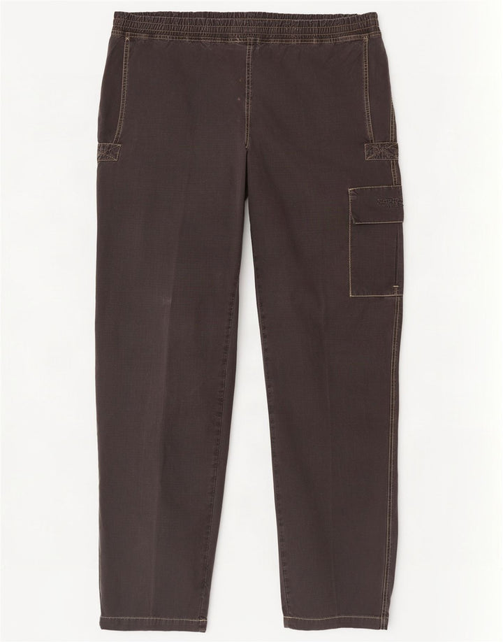 Murphy & Nye Pantalon cargo droit pour homme W36 L35 Gris Coton
