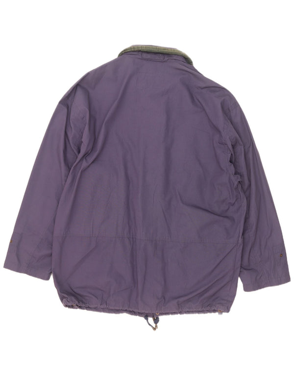 Diadora Veste coupe-vent pour homme UK 40 Large Bleu marine Polyester
