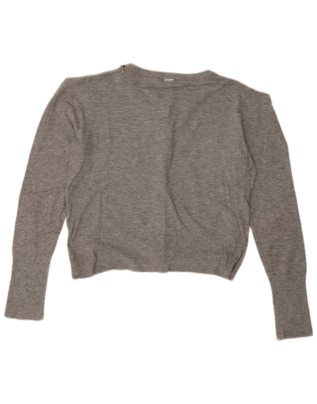Liu Jo Cardigan court pour femme UK 42 Gris moyen
