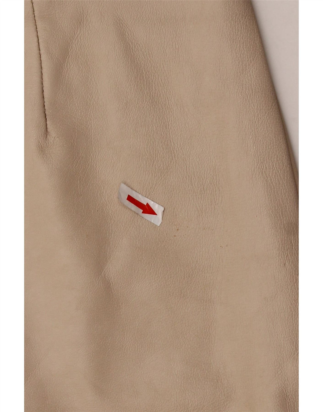 jupe en cuir femme vintage W30 Beige moyen
