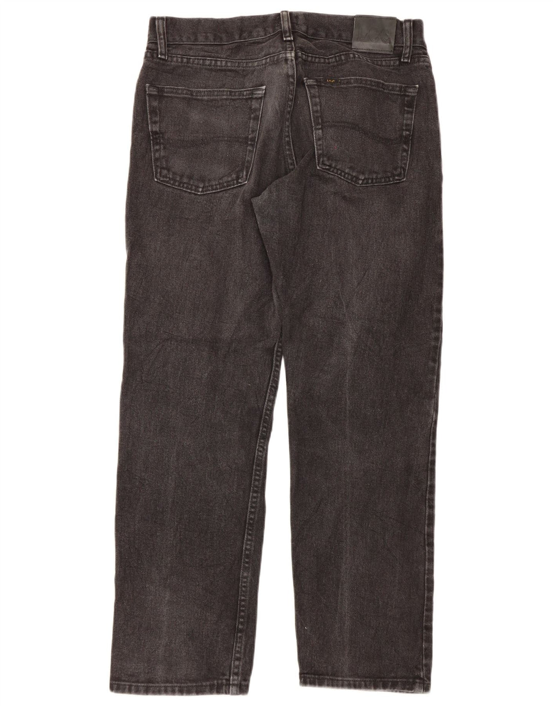 Lee Jean droit coupe droite W33 L30 pour homme en coton noir