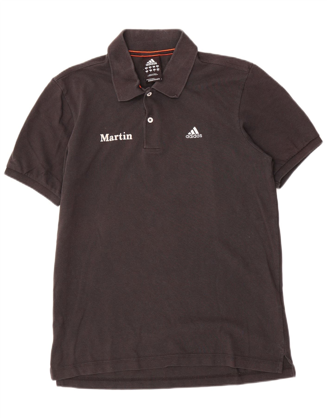 Adidas Polo Martin Graphic Homme Noir Moyen Coton