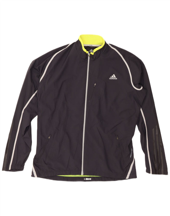 ADIDAS Veste de pluie Clima 365 pour homme UK 40 Large Bleu marine Polyester