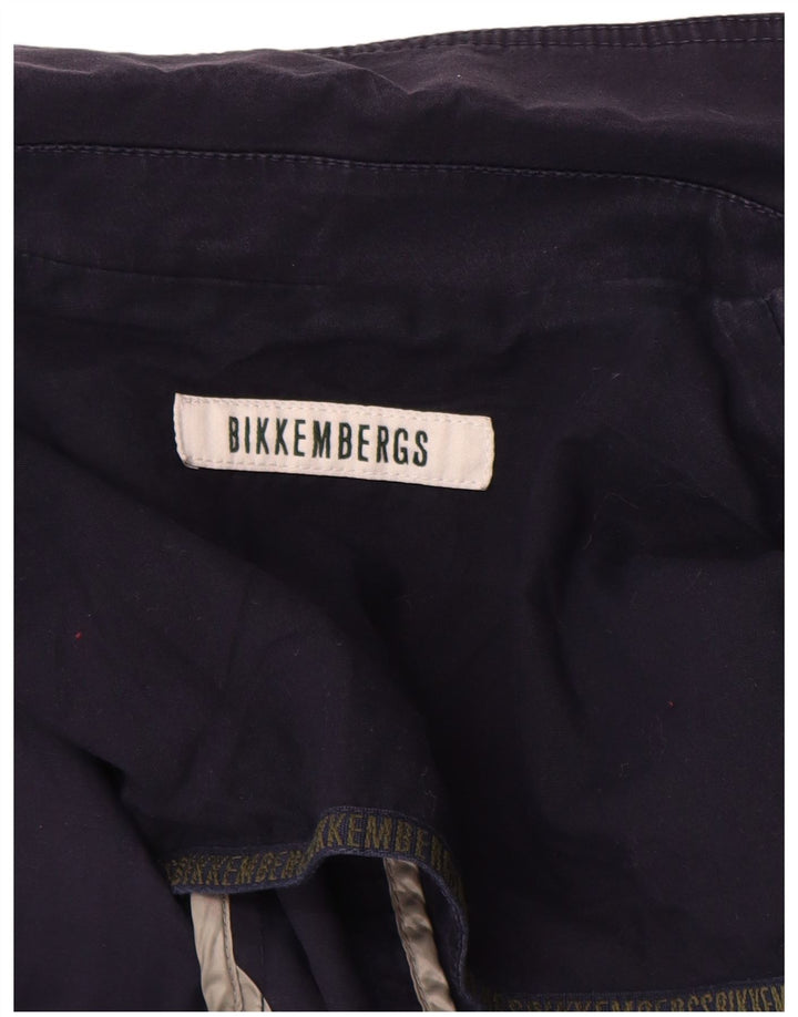 BIKKEMBERGS Veste blazer à 2 boutons pour homme UK 38 Bleu marine moyen