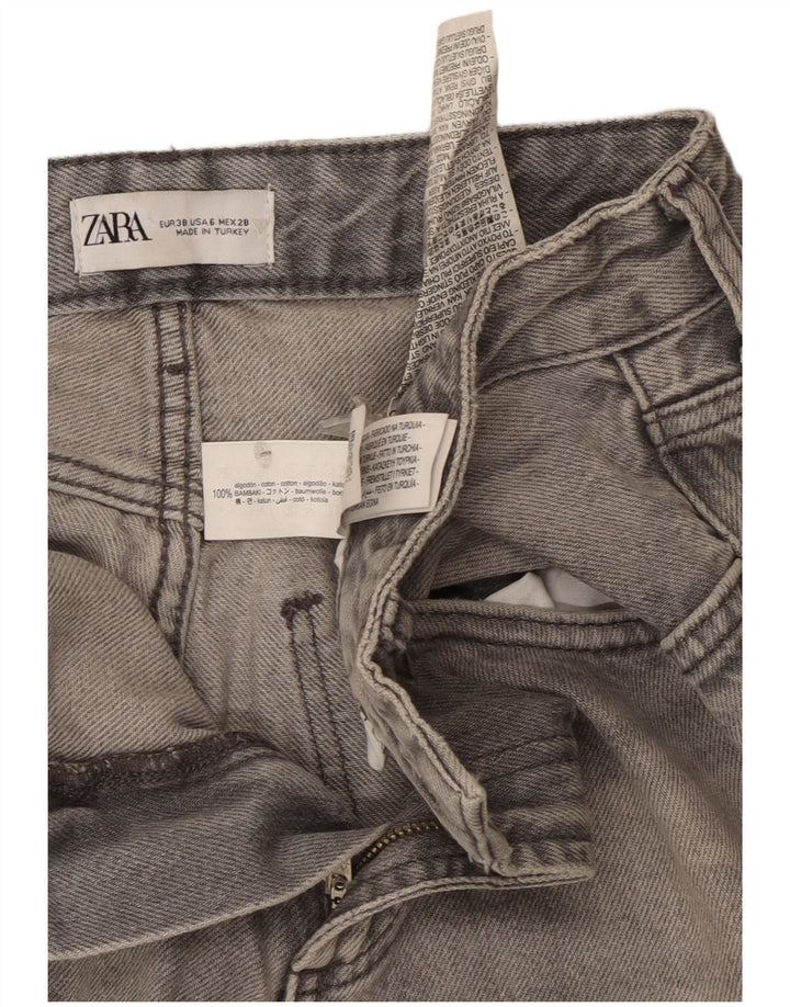 Zara Jean large pour femme EU 38 Medium W28 L33 Gris Coton