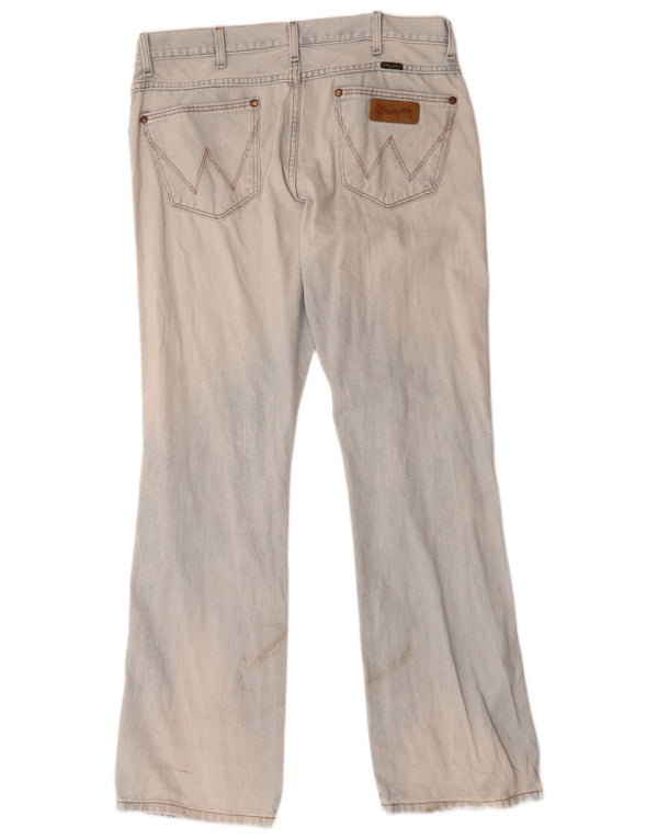 Wrangler Mens Dayton Bootcut Jeans W36 L34 Blue Cotton