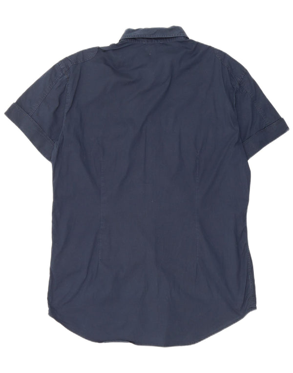 Chemise à manches courtes femme Gaudi grand coton bleu marine