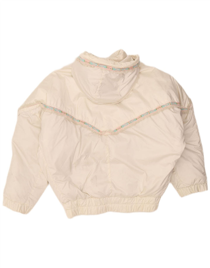 Millet Veste matelassée surdimensionnée à capuche pour femme EU 40 Medium White Polyamide