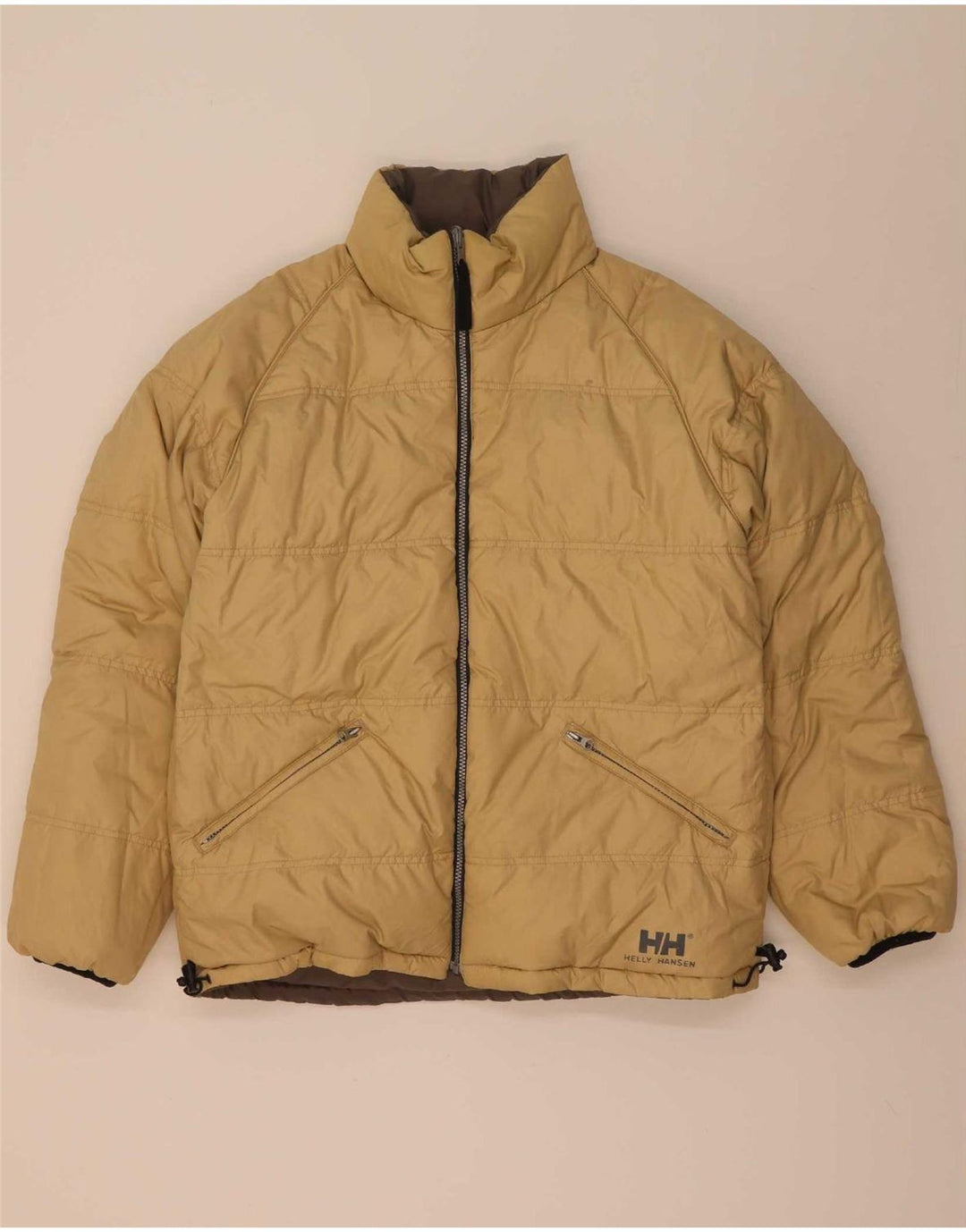 Helly Hansen Veste rembourrée réversible pour homme UK 38 Nylon marron moyen