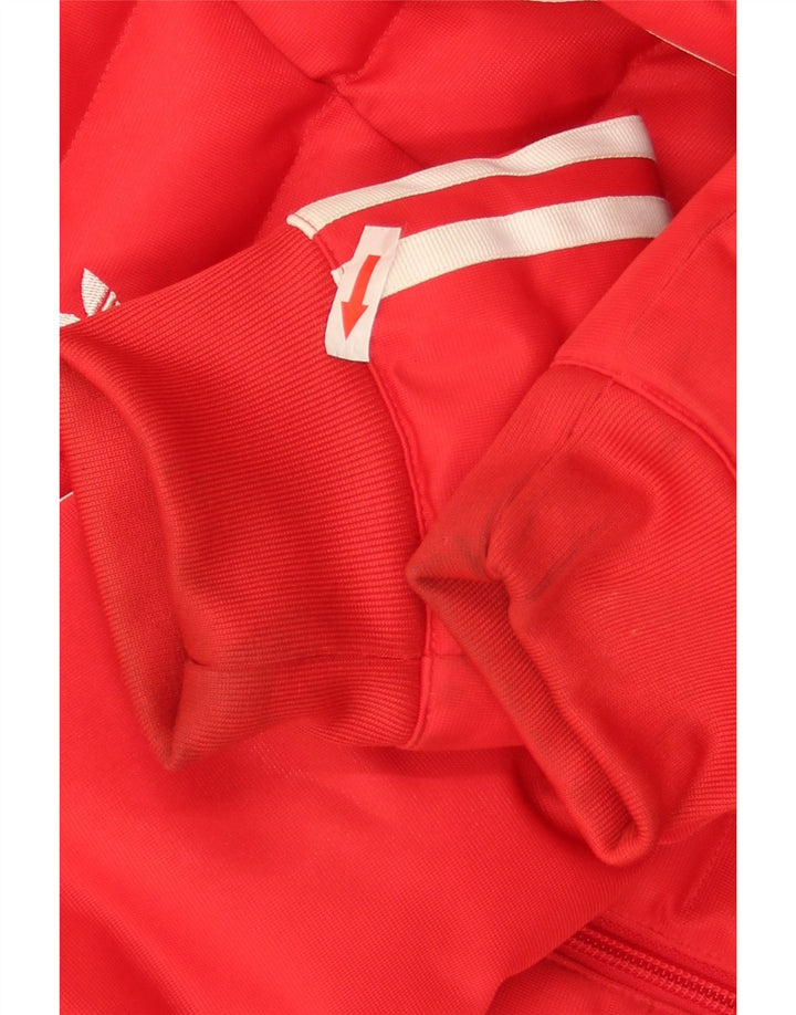Adidas Veste rembourrée à capuche pour femme UK 6 XS Rouge Polyester