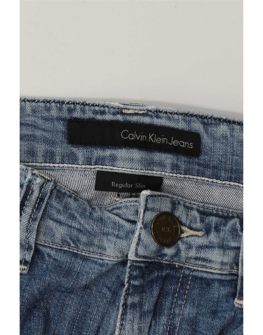Calvin Klein Jean Slim Homme W34 L34 Bleu