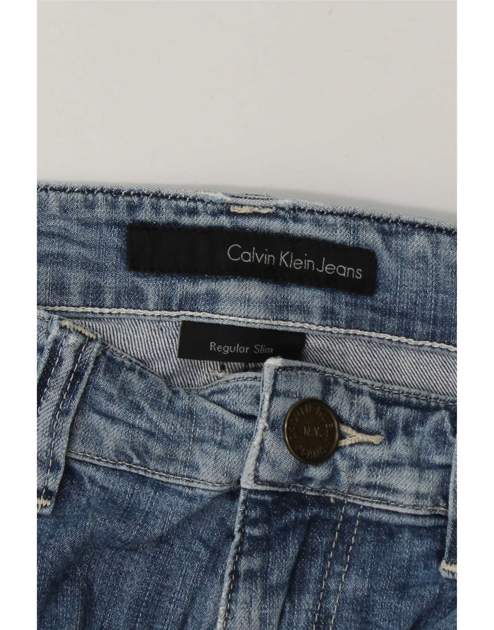 Calvin Klein Jean Slim Homme W34 L34 Bleu