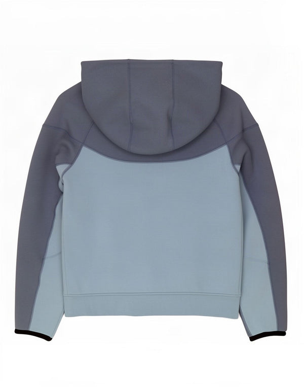Nike Pull à capuche zippé pour garçon 12-13 ans Grand Gris Colorblock Coton