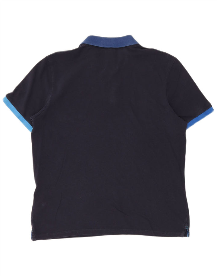 NORTH SAILS Mens Polo Shirt Medium Navy Blue Cotton