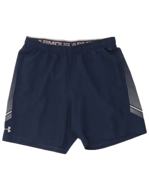 Under Armour Short de Sport Heat Gear Homme Bleu Marine XL