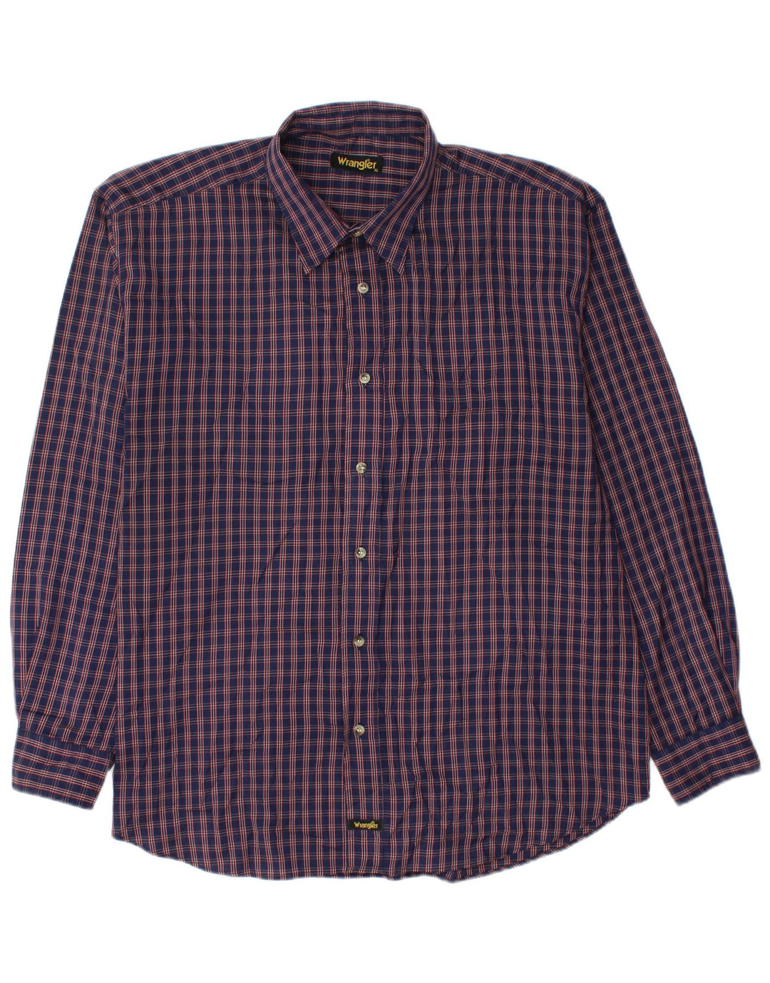 WRANGLER Chemise Flanelle Homme XL Bleu Marine Carreaux