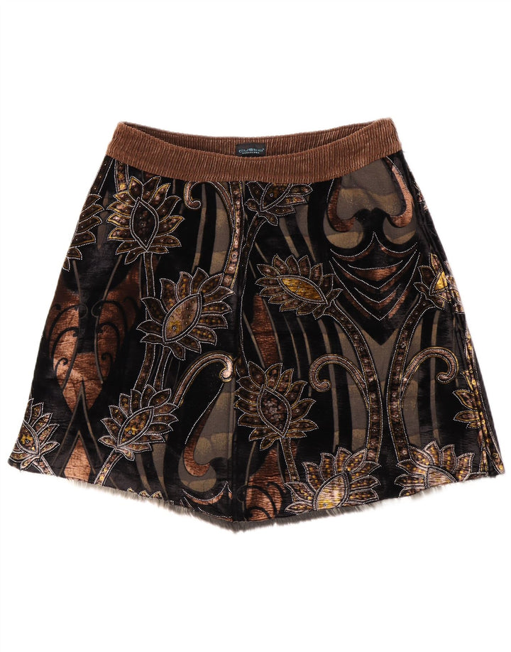 Custo Barcelona Mini jupe femme EU 38 Medium W32 multicolore floral