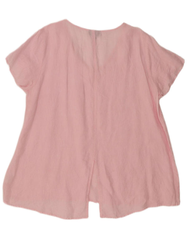 Marks & Spencer Chemisier surdimensionné autographe pour femme UK 18 XL Lin rose