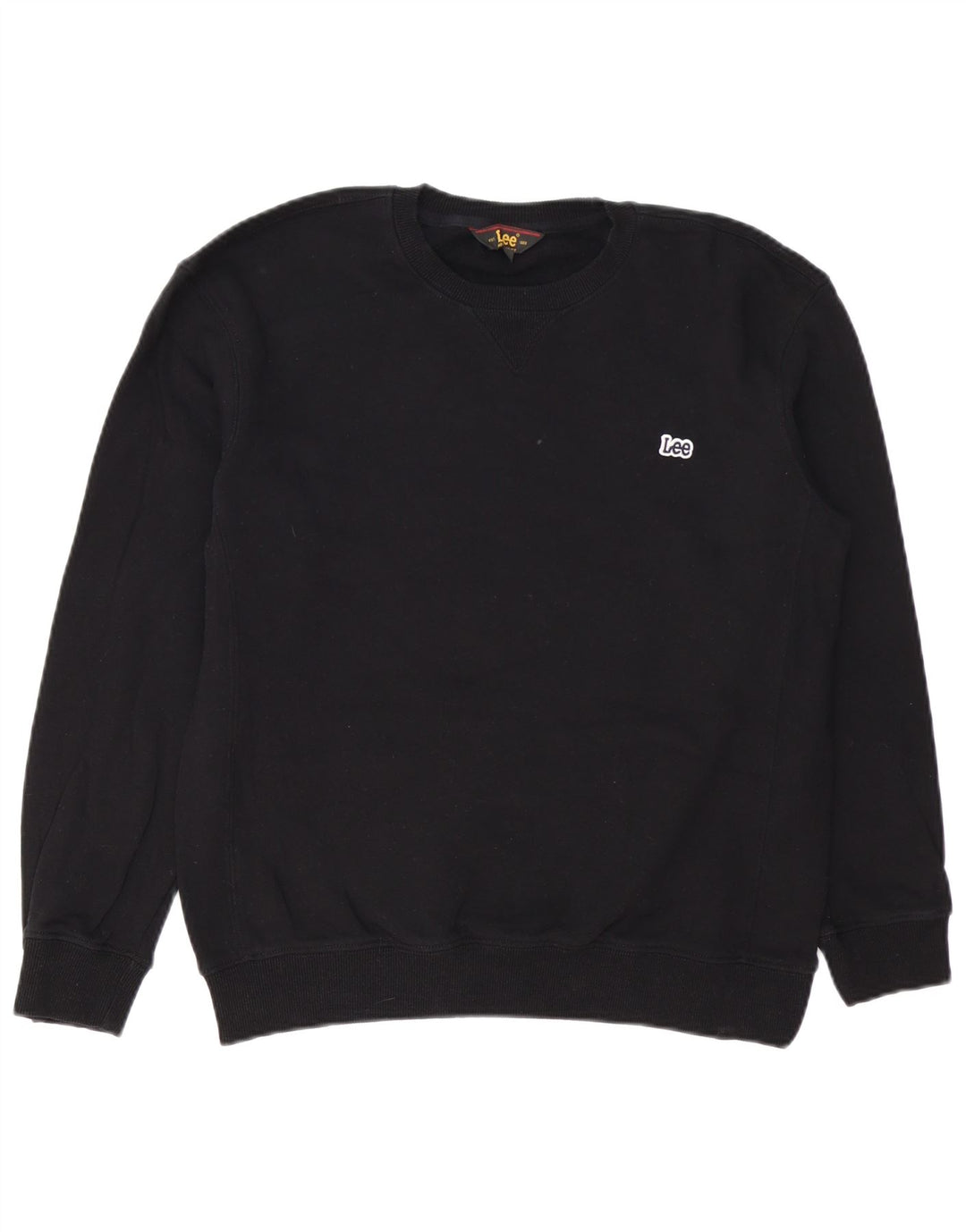 LEE Sweat-shirt coupe classique pour hommes, petit coton noir