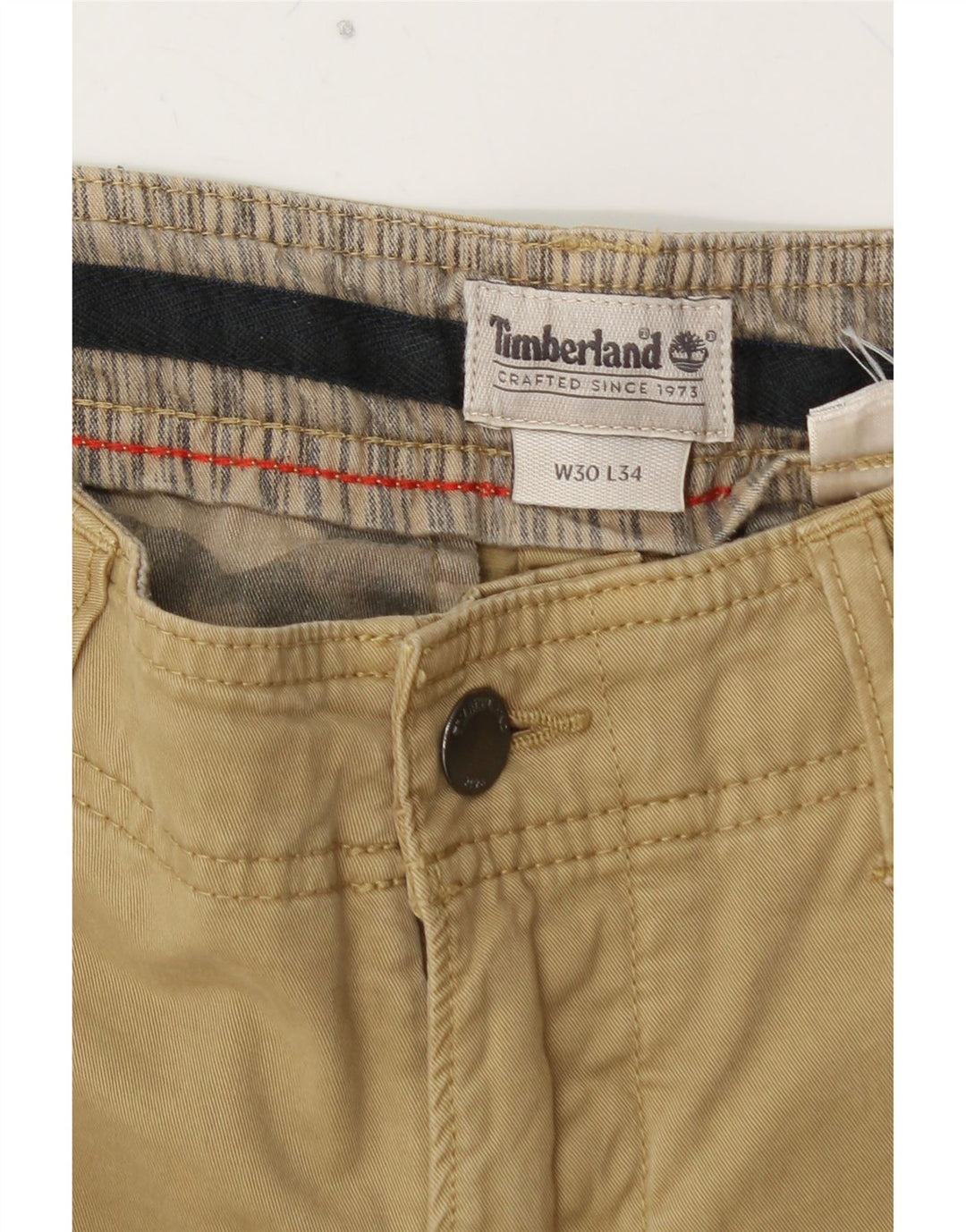 TIMBERLAND Pantalon Cargo Droit Homme W30 L28 Beige
